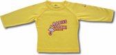 Twentyfourdips | T-shirt lange mouw baby met print 'Babies suck' | Geel | Maat 68 | In giftbox