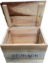 Houten Kist Met Opdruk ''STORAGE''