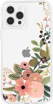 Case-Mate - Rifle Paper Flower Case iPhone 12 / iPhone 12 Pro 6.1 inch | Transparant