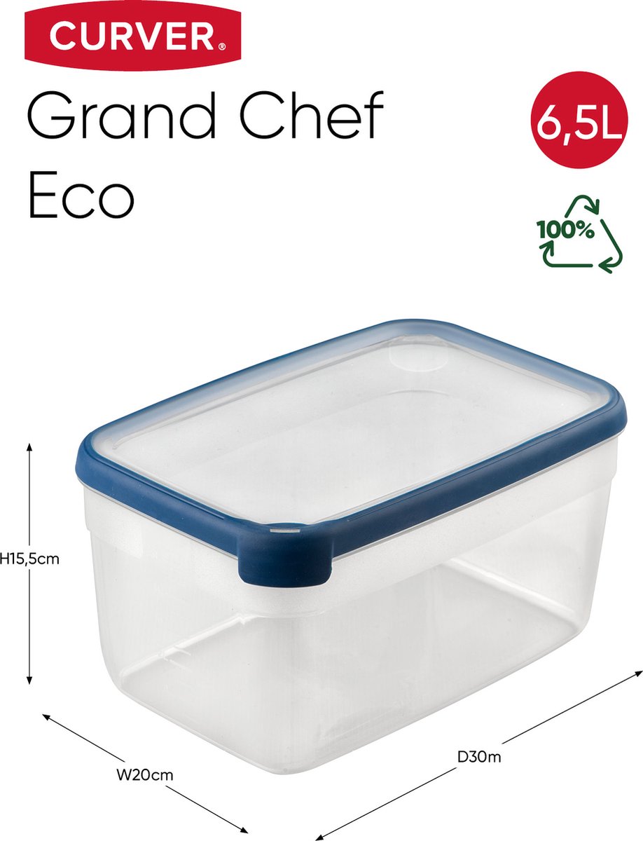 Curver Conteneur Eco Fresh Chef 6,5 L Transparent