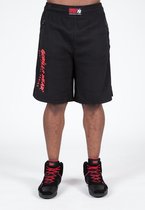 Gorilla Wear Augustine Old School Shorts - Zwart / Rood - L/XL