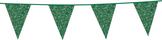 Vlaggetjes glitters (Groen)