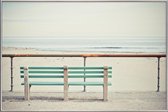 JUNIQE - Poster met kunststof lijst Front Row -13x18 /Bruin & Ivoor