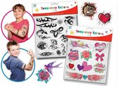 Tattoos Jongens -Neptattoos - Kinderen - Plaktattoo - Decoratie - Verjaardag - Cadeau - Feestje - 40 stuks - 5 vellen