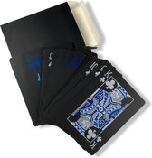 Cartes à jouer imperméables - Cartes de poker édition spéciale Blauw/ Zwart
