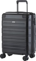 TravelZ Impact Handbagagekoffer 55cm - Handbagage met TSA-slot - Dubbele wielen - Zwart