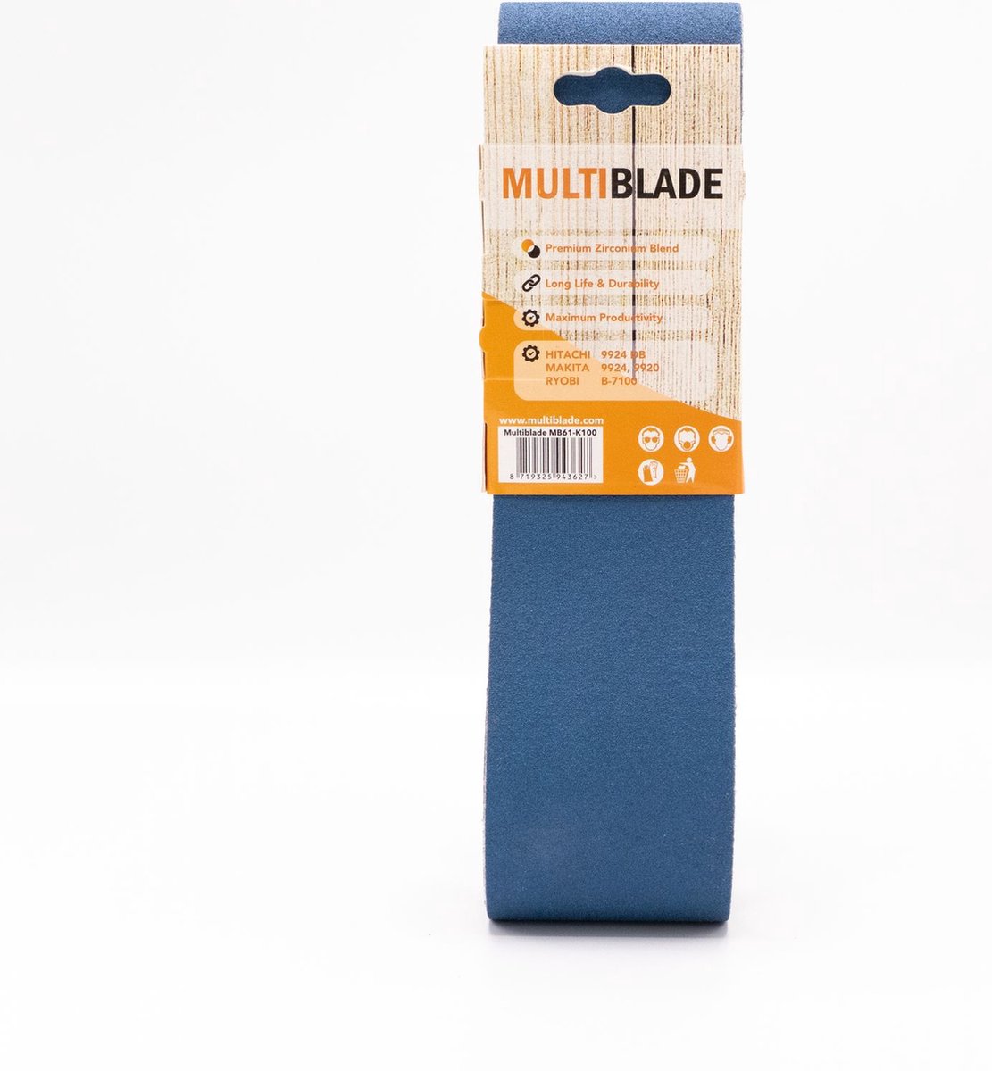 Multiblade MB61 schuurband zirconium 75x610mm korrel 75 (3 banden)