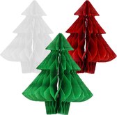 Honeycomb Kerstboom 3 stuks +/- 11 cm