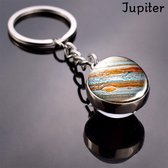 Bixorp Stars Sleutelhanger met Planeet Jupiter - Sleutelhanger voor Volwassenen & Kinderen - Ruimte / Universum accessoire