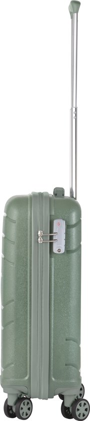 TravelZ Big Bars Handbagage koffer 55cm met TSA-slot - 35 Ltr Lichtgewicht reiskoffer - Olijf - Travelz