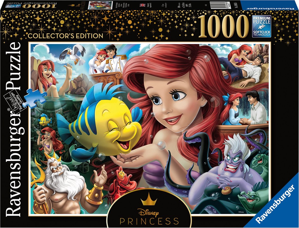 Ravensburger Disney Heroines: The Little Mermaid Jeu de puzzle 1000  pièce(s) Dessins... | bol.com
