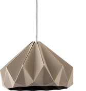 Snowpuppe - papieren origami lamp - Chestnut – bruin - Ø 28 cm