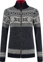 Dames vest van 100% pure nieuwe Noorse wol, donkerblauw (S) | bol.com