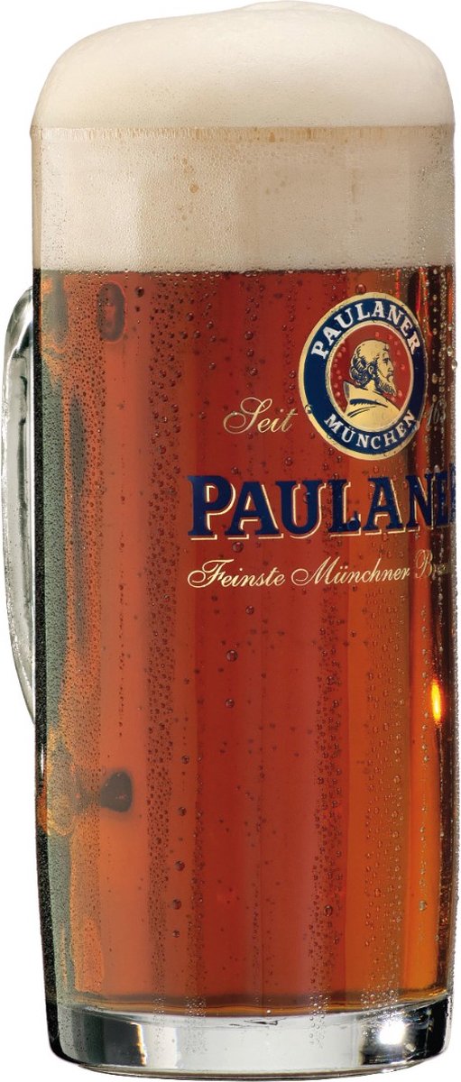 Lot De 6 Verres à Bière Blanche Paulaner - Volume 0,5 L, Vagues Dans Le Verre, Fabriqués En Allemagne