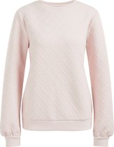 WE Fashion Dames sweater met ruitstructuur