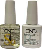 CND - SolarOil + Rescue RXx - 2 x 15 ml - Nagelverzorging - Nagelriem Olie - Nagelhersteller - Nagelverharder - Combideal