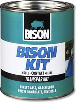 Bol.com Bison Kit® transparant blik 750 ml glashelder sterke universele contactlijm vochtbestendig vorstbestendig -40°C tot +70°... aanbieding