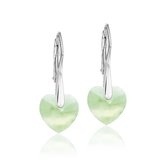 Montebello Oorbellen Lily HZ43 - Swarovski® Hart - 925 Zilver Gerhod. - Ø10mm - 25mm