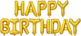 HAPPY BIRTHDAY Folie Ballonnen, Goud, 13 stuks, 16 inch (40cm), Verjaardag, Feest, Party, Decoratie, Versiering