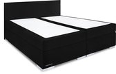 Beddenleeuw Boxspring Bed Sara - 160x210 - Incl. Pocketmatras + Hoofdbord - Zwart