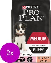 Pro Plan Dog Puppy Medium Breed Sensitive Zalm - Hondenvoer - 2 x 12 kg