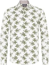 Overhemd bloemenprint Sam Denim 1069 White Size : M