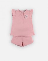 Noukie's - Pyjama- Meisje - Oud roze - Biokatoen - 4 jaar 104