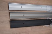 Profilé d'escalier en aluminium - Argent - Percé à tête fraisée - 14mm x 44- 44,5mm x 3pcs x 100cm (Argent)