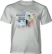 T-shirt Protect Polar Bear Grey L