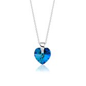 Montebello Ketting Amy KHZ432 - Swarovski® Hart - 925 Zilver Gerhod, - Ø10mm - 45cm