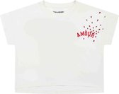 Zadig & Voltaire T-shirt meisje ivoor maat 176