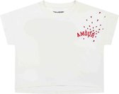 Zadig & Voltaire T-shirt meisje ivoor maat 164