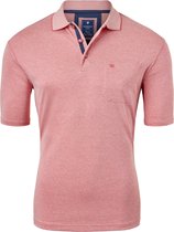 Redmond regular fit poloshirt - rood melange - Maat: 3XL