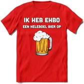Ik Heb EHBO T-Shirt | Bier Kleding | Feest | Drank | Grappig Verjaardag Cadeau | - Rood - S