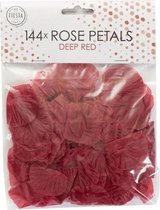 LuxuryLiving - Valentijn decoratie - Rozenblaadjes - 4 x 4 cm - Polyester - Dieprood - 144 stuks