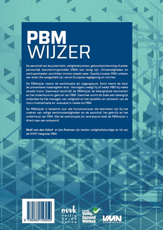 Boekomslag van PBM Wijzer met tekst en logo's op een blauwe achtergrond.