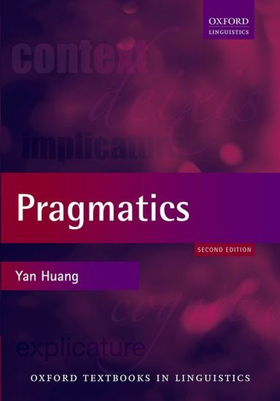 Oxford Textbooks in Linguistics - Pragmatics - cover