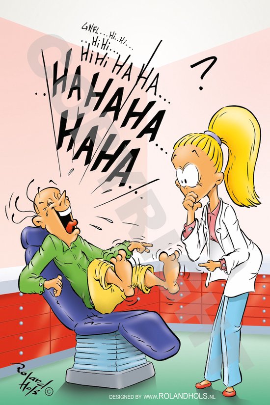 Afspraakkaart Pedicure - Cartoon 'Kietelen' - 500 stuks