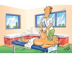 Afspraakkaart Fysio - Massage - Cartoon 'Massage' - 50 stuks