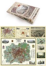 Collection of Four Historic Maps of Manchester from 1807-1876
