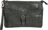 Crossbodytas - clutch 100% vegan Mandoline kaki