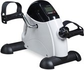 stoelfiets - pedaaltrainer voor thuis & op kantoor - 30x35x41 cm - arm-en beentrainer - zwart-wit