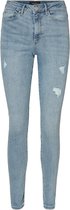 Vero Moda Jeans Vmsophia Hr Skinny Destr J Am314 No 10225526 Light Blue Denim Dames Maat - W26 X L34