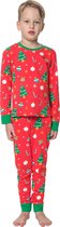 Happy Pyjama's Kerstpyjama - Kinderpyjama jongens én meisjes - Maat 110/ 116 - Premium katoen