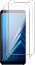 Screenprotector geschikt voor Samsung A8 - Beschermglas Screen Protector Glas - 3 stuks