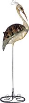 Kraanvogel metaal met parelmoer 95 cm