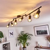 Belanian.nl - Industrieel, modern plafondlamp zwart, 6 lichtbronnen ,, vintge Scandinavisch  Plafondlamp,Boho-stijl  E27 fitting  Plafondlamp  Hal, keuken , slaapkamer, woonkamer Plafondlamp