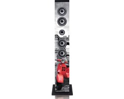 Bluetooth speaker toren Ices IBT-6 Roma 40W RMS met FM radio, USB, SD, AUX, LCD scherm en afstandsbediening