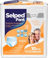 Selped Pants Medium UniSex- Volwassenen Luierbroekjes - Incontinentiebroekjes - 10 stuks