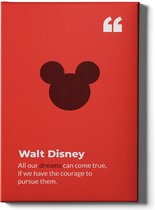 Walljar - Walt Disney - Muurdecoratie - Canvas schilderij